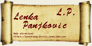 Lenka Panjković vizit kartica